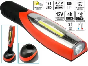 Акумуляторний світлодіодний ліхтар COB, Power LED 3+1W