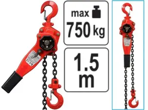 Таль цепная рычажная PRO 1,5м 0,75т