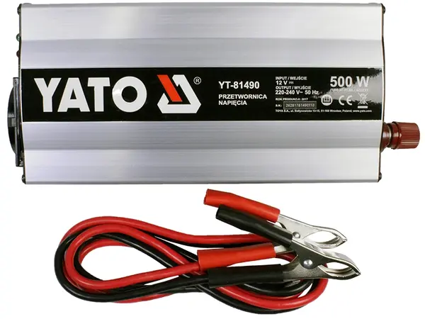 Преобразователь напряжения из 12 в 220 вольт Yato YT-81490