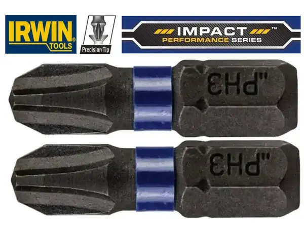 Биты ударные PH3х25мм Irwin IMPACT PRO