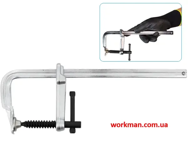 Струбцина F-подібна кована WorkMan Screw 60х200 мм