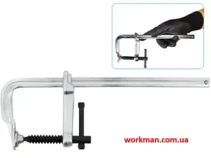 Струбцина F-подібна кована WorkMan Screw 60х200 мм
