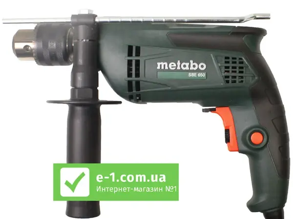 Ударная дрель Metabo SBE 650 (650 Вт) с зубчатовенцовым патроном