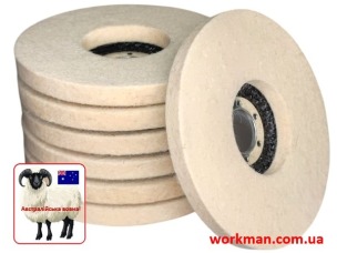 Войлочный круг на болгарку WorkMan Felt 125-10