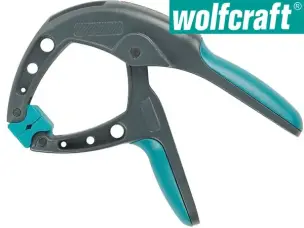 Маленькая пружинная пластиковая струбцина Wolfcraft 30мм