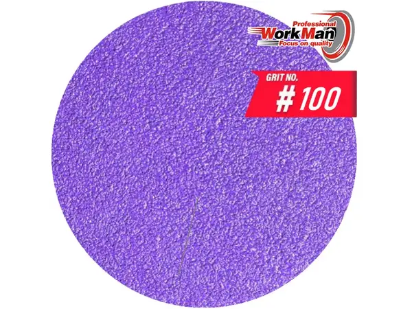 Круг на липучці WorkMan Ceramic 125мм P100 для шліфування під шпаклівку