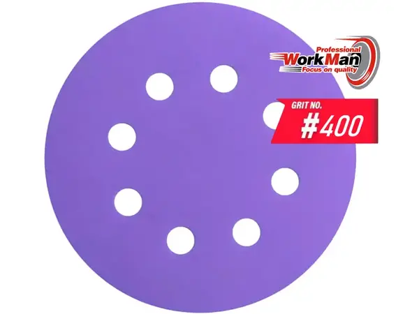 Круг на липучке P400 WorkMan Ceramic 125мм (под полировку)