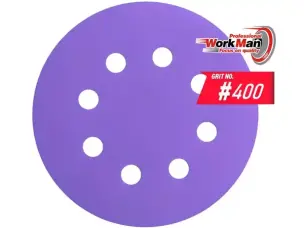 Круг на липучке P400 WorkMan Ceramic 125мм (под полировку)