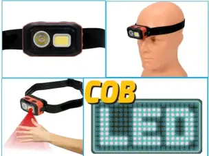 Ліхтар налобний світлодіодний COB P8 LED