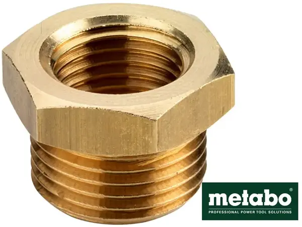 Переходник пневматический Metabo 1/4"ВР x 3/8"НР латунь