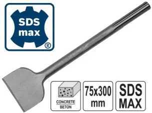Зубило SDS-Max широке 300х75мм