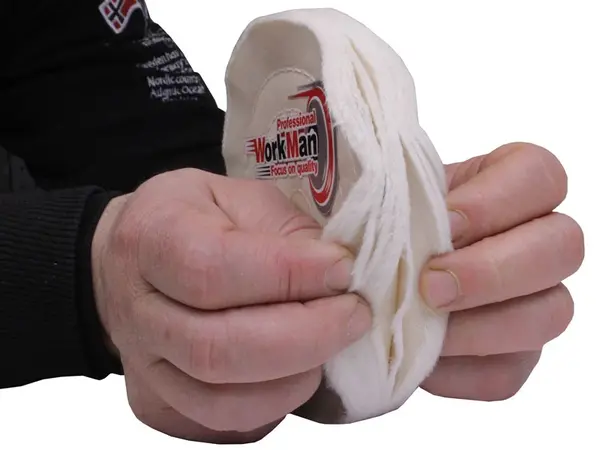 Мягкий муслиновый круг для полировки 150 мм WorkMan Muslin W-150