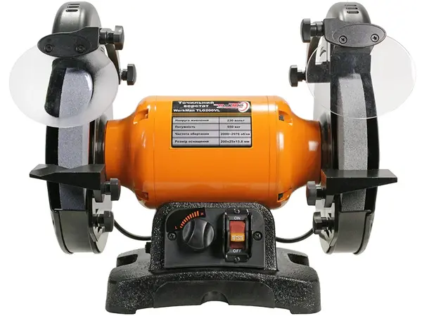 Точильний верстат Workman TLG200VL, 200 мм, з регулюванням обертів