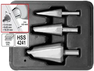 Конусные сверла по металлу HSS 4241.3-30мм