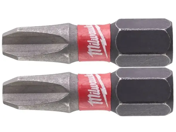 Усиленная ударная бита Milwaukee Shockwave PH3 x 25 мм (2 шт.)