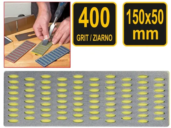 Брусок алмазний для заточування ножів 150 мм 400 Grit