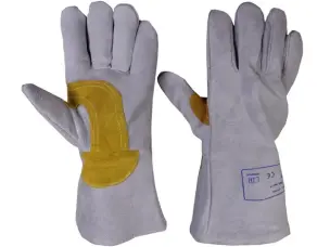 Краги спилковые пятипалые для сварки XL