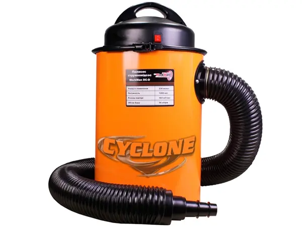 Стружкоотсос (пылесос для стружки) WorkMan DC-D стальной бак 50л