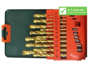 Набор сверл по металлу HSS-TiN Metabo 19шт