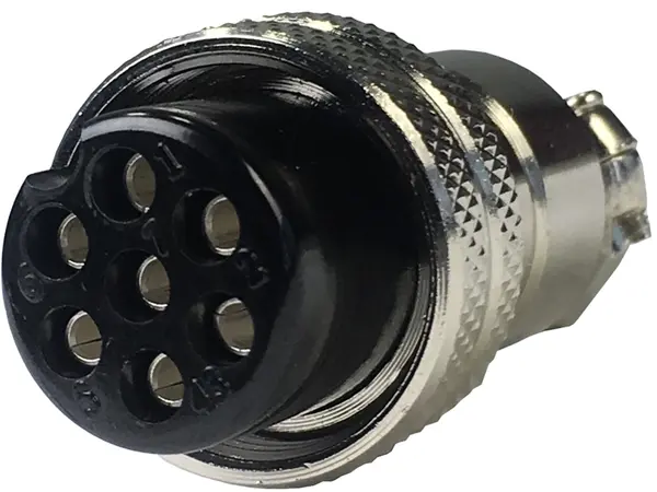 Разъем управления TIG 7 pin гнездо кабельное M19x1.0