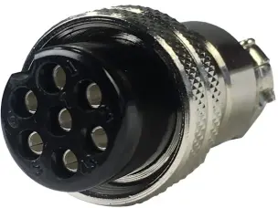 Разъем управления TIG 7 pin гнездо кабельное M19x1.0