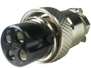 Роз'єм керування TIG 4 pin гніздо на кабель M16x1