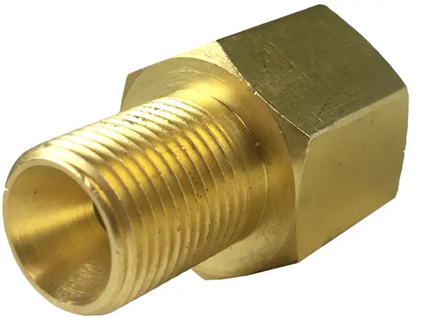Переходник M12x1.0 (папа) – 1/4 (мама) латунный