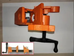 Струбцина трубная 3/4'' усиленная (ковкий чугун) для силовых работ