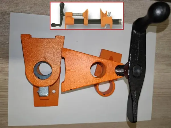 Струбцина трубная 3/4'' усиленная (ковкий чугун) для силовых работ