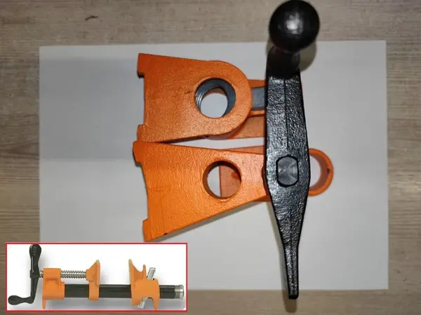 Струбцина трубная 3/4'' усиленная (ковкий чугун) для силовых работ