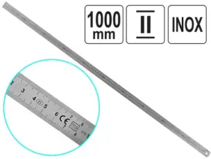 Измерительная металлическая линейка PRO 100см
