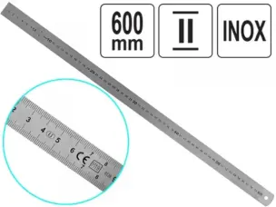 Измерительная металлическая линейка PRO 60см