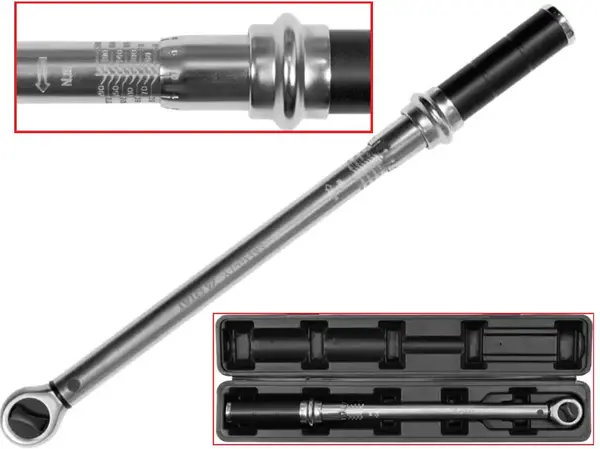 Ключ динамометрический щелчковый 1/2″ CrMo 40-200 Нм
