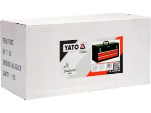 Металлический ящик для инструментов два отсека Yato YT-08872