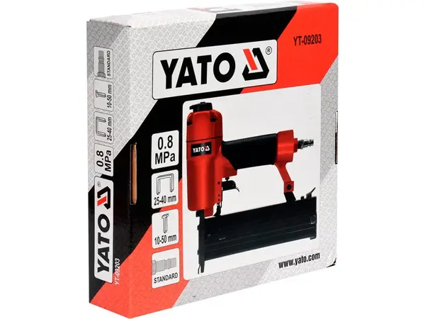 Пневмостеплер для скоб і цвяхів Yato YT-09203