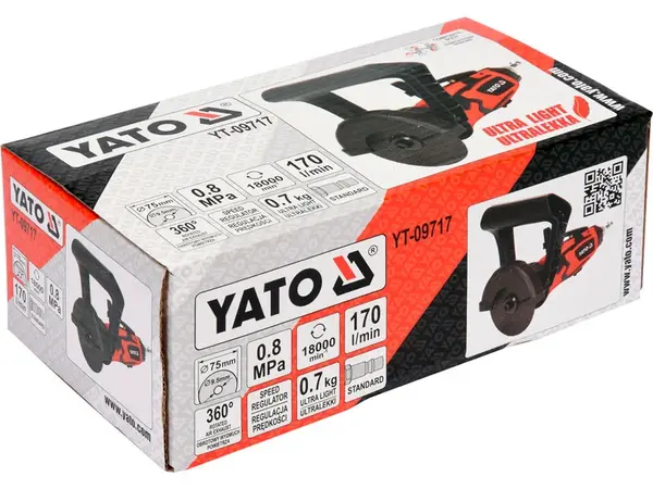 Відрізна пневматична шліфмашина Yato YT-09717