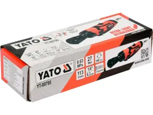 Трещотка пневматическая для маленьких головок Yato 1/4 27Нм