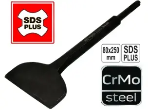 Зубило для снятия плитки и штукатурки SDS+ 250х80мм