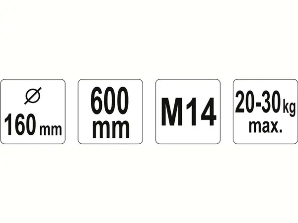 Міксер для змішування розчинів і фарби 600х160мм Yato