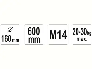 Міксер для змішування розчинів і фарби 600х160мм Yato