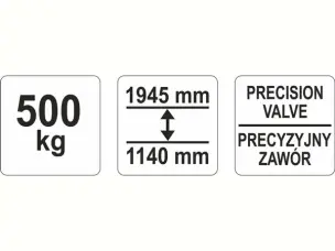 Підйомник коробок передач авто 500 кг Yato YT-55600