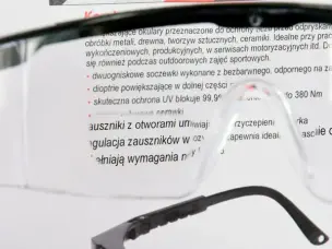 Очки защитные с диоптриями +3.0 открытого типа