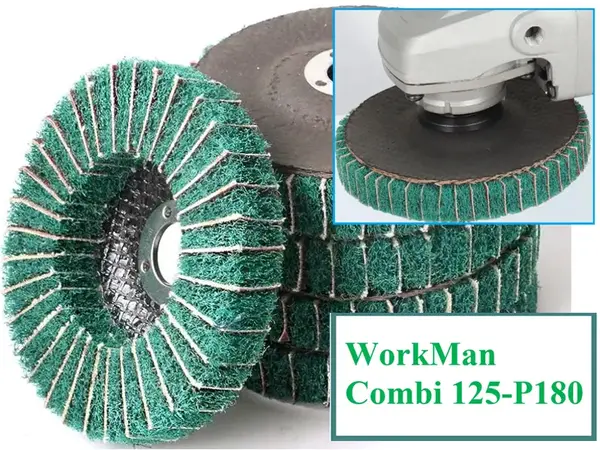 Комбинированный круг Скотч-Брайт WorkMan Combi 125-P180