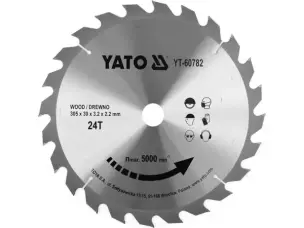 Диск пильний по дереву 305x30x24 зуба Yato