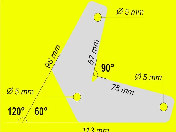 Набор магнитных фиксаторов 10 кг (60°/90°/120°) 2 шт