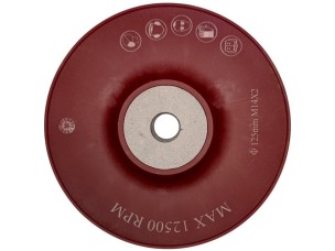 Тарілка для фібрових кругів WorkMan PRO-125 з ребрами