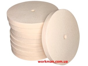 Повстяний круг для точила WorkMan Felt 200х20х16 мм