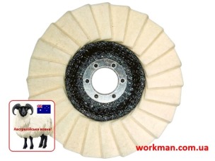 Повстяний круг на болгарку WorkMan 125-AUS-T