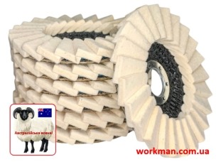 Войлочный круг на болгарку WorkMan 125-AUS-T