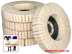 Войлочный круг на болгарку WorkMan 125-AUS-R